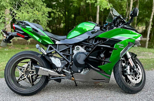 Buy Penta-Carbon Full System 15" Muffler (Polished) Ninja H2 SX / SE / SE+ (18-21) SKU: 366164 at the price of US$ 1779 | BrocksPerformance.com