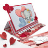 Bundle of Love elephant printable digital stamp for card making, craft, scrapbooking, printable stickers