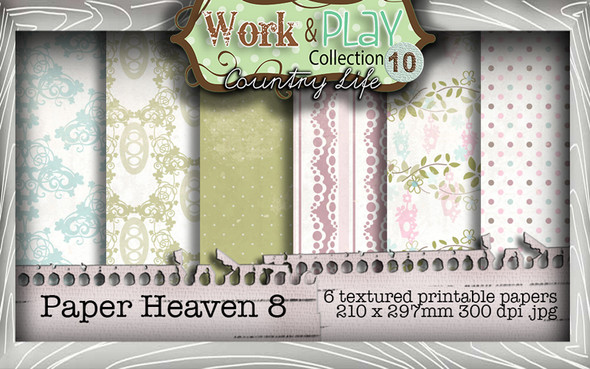Work & Play 10 Collection - Paper Heaven 8 Digital Craft Download Bundle