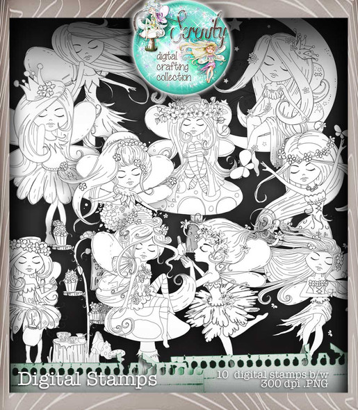 Serenity Fairy Wishes Sentimentals - Digital Craft download bundle