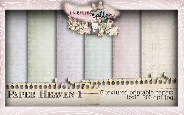 Belle Papillon Papers 1  - Download Printables