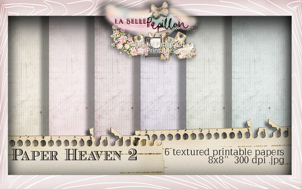 Belle Papillon Papers 2  - Download Printables
