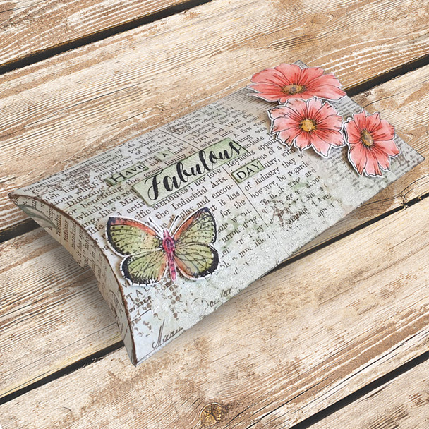Belle Papillon A5 large Clear Stamp Set