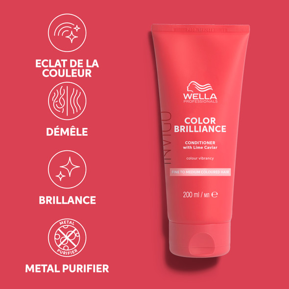 Conditioner Color Brilliance Cheveux Fins Invigo Wella 200ml