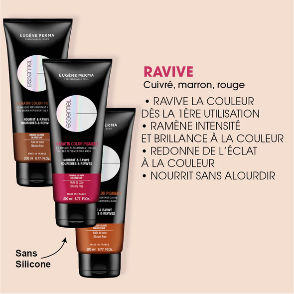 Masque Repigmentant Marron Essentiel Eugène Perma 200ml-hairStore.fr