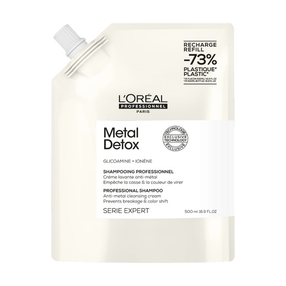 Éco-Recharge Shampooing Métal Détox L'Oréal 500ml