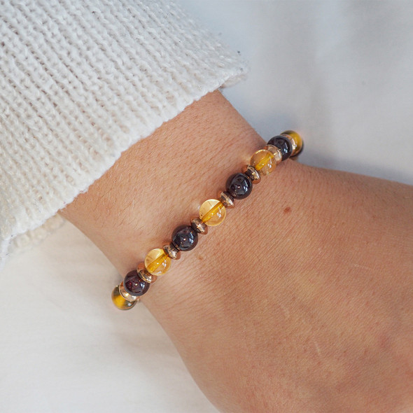 "Power Boost" - Citrine - Grenat
