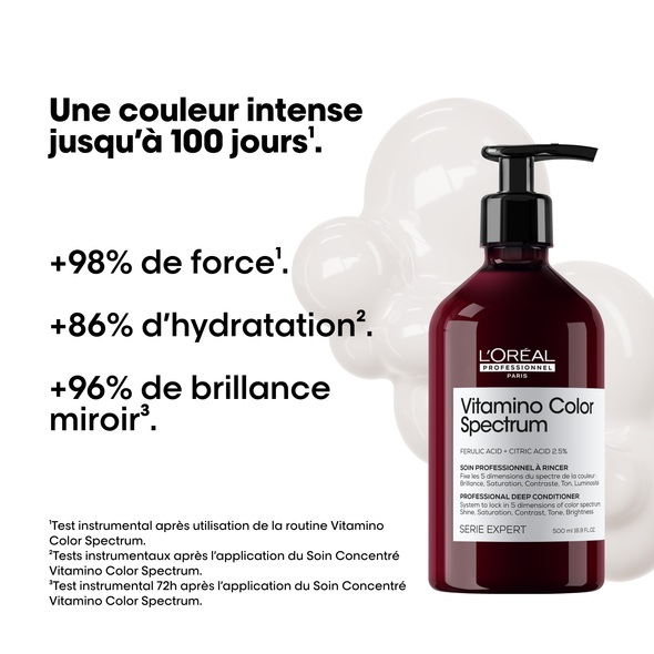 Soin Concentré Fixateur du Spectre Coloriel Vitamino Color Spectrum L'Oréal 500ml - hairStore.fr