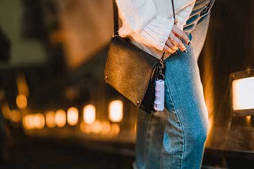 woman carrying pepper spray