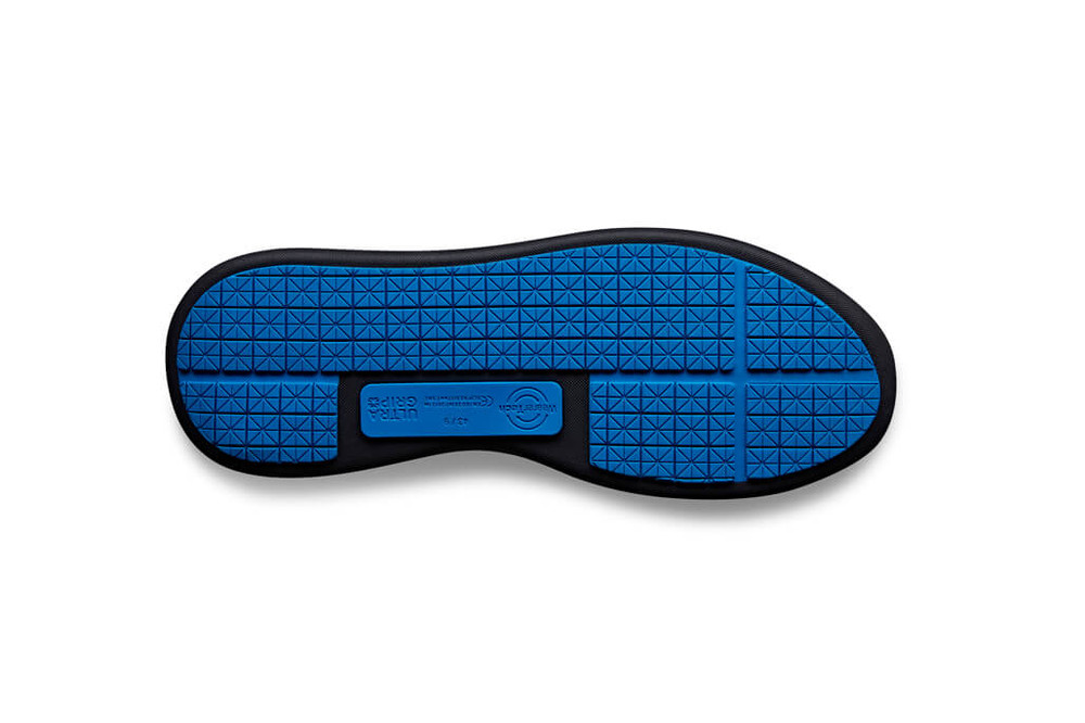 WearerTech Refresh  Black Work Clog Shoe Sole View