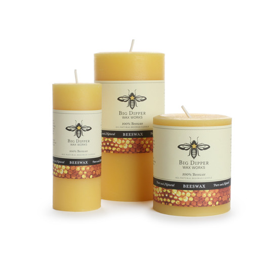 Pure Beeswax Pillars