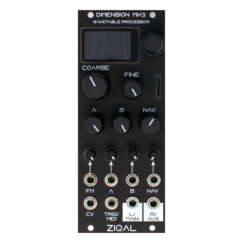 Ziqal Dimension mk3 Wavetable Processor Eurorack Module