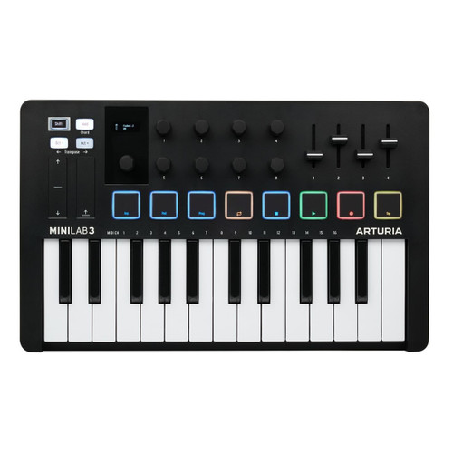 Arturia Minilab 3 USB MIDI Controller (Black)