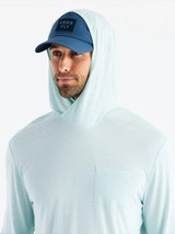The Free Fly Men's Bamboo Lightweight Hoodie in the Glacier Colorway