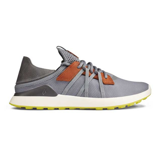 The Olukai Men's Manele Golf Shoes in the Charcoal Colorway