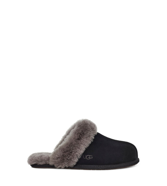 The UGG Women's Scuffette 2 Slippers in Black and Grey