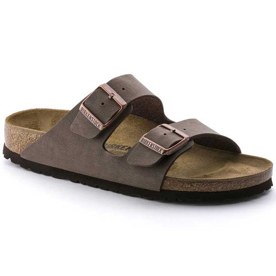 The Birkenstock Men's Arizona Sandals in Mocha Nubuck