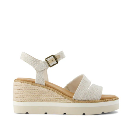 TOMS Women's Darya Wedge Sandal in Natural Yarn Dye