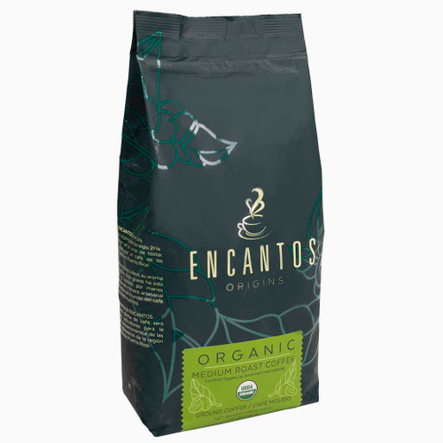 Encantos Origins Certified Organic Ground Coffee - 1.75 LB (28 OZ) Bag