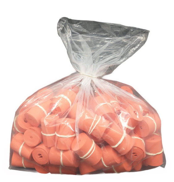 Disposable Tourniquet [Pack of 1200] Orange 1" x 18 Inch Long Rolled and Banded Single-Use Elastic Latex-Free First Aid Tourniquets (1200)