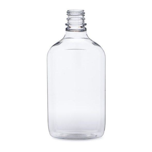 500 ml Clear PET Plastic Flasks (Cap Not Included)
