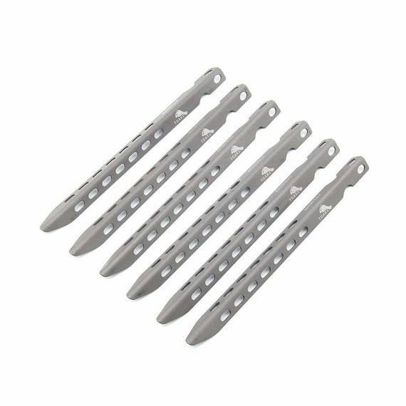 TOAKS Titanium V-Shaped Pegs - 6 Pack