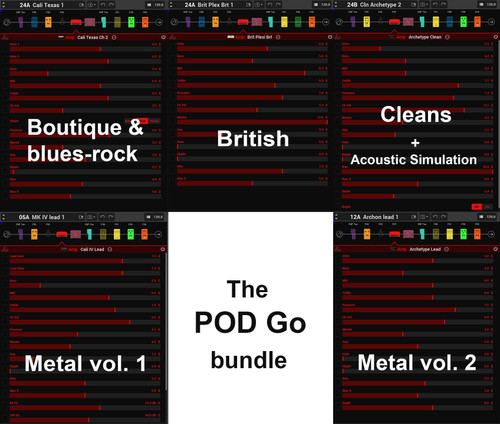 POD Go 5 packs bundle